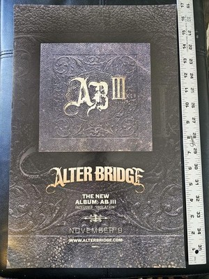 Alter Bridge  AB III Lp Poster Promo 11 X 17