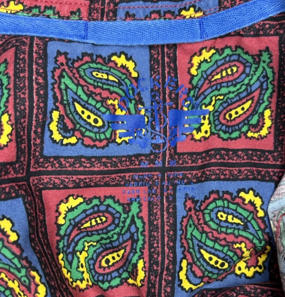 Camisa retro de cachemira azteca años 90 M Dockers de Levi’s estampado audaz abotonable vintage Foto 4 de 4