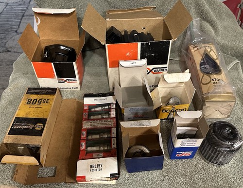 NOS PARTS LOT Vintage Champion Spark Plugs Distributor Caps Trans-Medic MORE - Picture 10 of 19