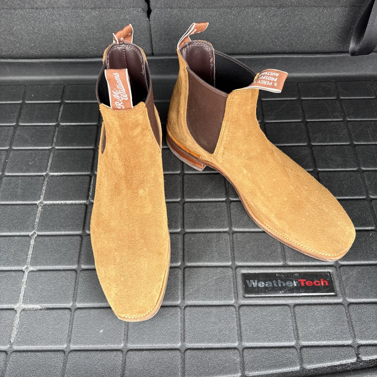 rm williams tobacco R.M.  Lady Yearling Suede  Tenue de Nmes tobacco suede rm williams NWOB