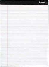 UNV57300 5 In. X 8 In. Premium Narrow Ruled Writing Pads with Heavy-Duty Back -