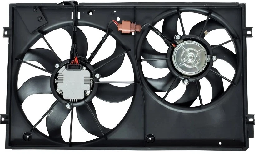 Nuevo conjunto de ventilador condensador radiador para Volkswagen Jetta 2005-2015 2,5 L Foto 2 de 4