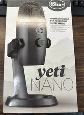 Blue Yeti Nano Gray Premium USB Microphone For Streaming  Recording Podcasting