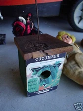 Vintage Advertising Bird House Wood Card Seed Co LOOK