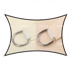 Image of UK Extra Heavy Duty Shade Sail Shade Cloth Gray Sun Triangle Square Rectangle