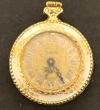 Vintage Pendant Watch Running 24mm Gold Tone Swiss