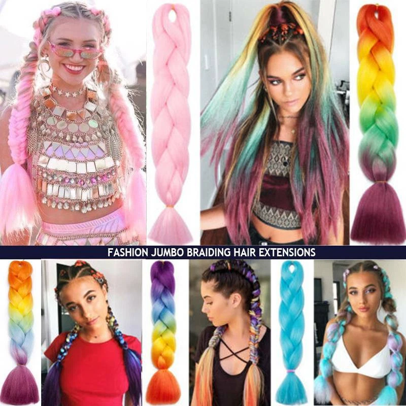 Real Thick Jumbo Braids Box Braiding Hair Extensions Fake Sew In Hair for Human - Image 4 of 4