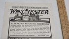 1904 - WINCHESTER Take-Down Repeating Shotguns - advertisement - listing #5386 — photo 1