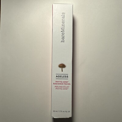 Bare Minerals Ageless Phyto AHA Radiance Facial Full 50ml 1.7 oz Clean Beauty
