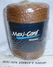MAXI-CORD Macrame C11 Chocolate Braided 100 Yds. 6mm Fade Resistant