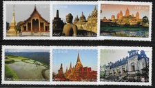 UN Scott #Geneva 603A-F, Singles 2015 Complete Set FVF MNH