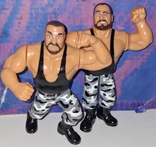 WWE USED The Bushwhackers Hasbro Action Figure Luke & Butch WWF