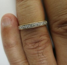 14K Gold Diamond Wedding Band Diamond 1/2 Carat F-VS2  Value 3,500