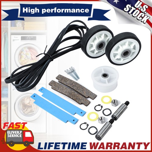 Dryer Maintenance Kit for Maytag WP33002535 306508 63700340 12001541 Belt Roller - 第 1/8 張圖片