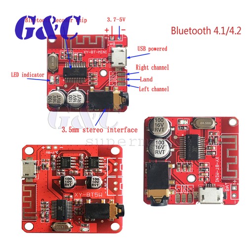 NEW Mini Bluetooth Decoder Board MP3 lossless Amplifier Bluetooth 4.1/4.2 Module - Picture 2 of 21