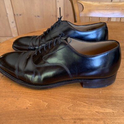 Men’s Johnston and Murphy Optima Size 11 Black Leather Oxford/Derby Shoes s-l400.jpg main image 3