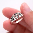 925 Sterling Silver Witch Witches Magical Knot Witchcraft Wiccan Unisex Ring