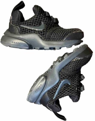 Nike Presto Fly Black Slip On Athletic Walking Sneakers Toddler Kids Size  2C