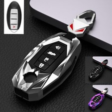 Aleación de Zinc Coche Control Remoto Inteligente Llavero Estuche Cubierta Soporte Apto para Nissan Infiniti