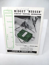 1945 James Biddle Midget Megger Ohmmeter Bulletin SS MANHATTAN Northwest Pass
