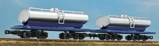 HOn30/HOe Tomytec 2-Tank Cars for Milk Transport w/Bogie Trucks & Wheels Freight