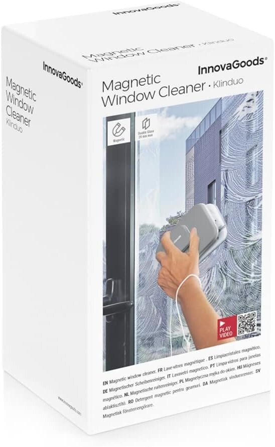 Pulitore Vetri Magnetico Innovagoods Klinduo per Doppi Vetri 8-20 mm