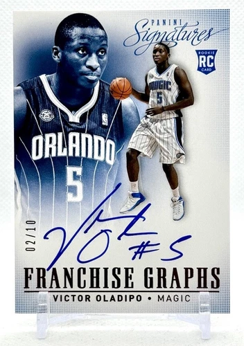 2013-14 Panini Signature Franchise Graphs #21 Rookie Auto Victor Oladipo /10