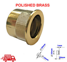 Sliding Door Finger Pull Handle  Flush Fitting Pocket Recessed Inset Edge Brass