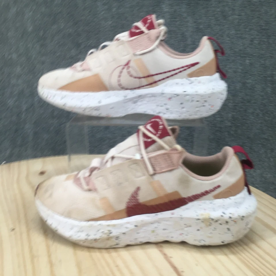 Tênis Nike Feminino 7 Crater Impact Branco Pêssego com Cadarço Baixo CW2386-100 - Imagem 2 de 4