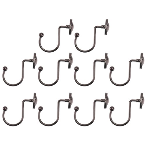 10 PCS Shower Curtain Hook Hooks Hanger for Curtains Tie Backs eBay