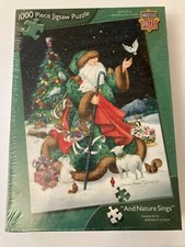 Master Pieces And Nature Sings 1000 Piece Jigsaw Puzzle Sealed Santa
