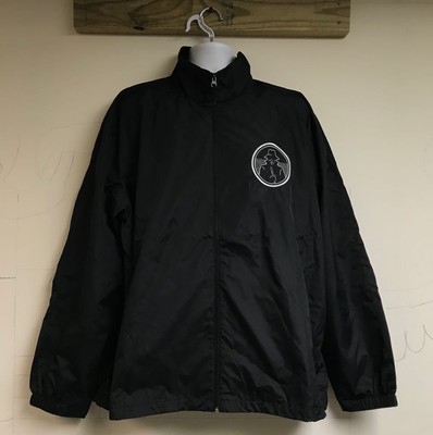 embroidered windbreaker