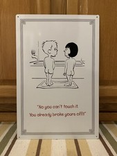 Restroom Sign Metal Funny Bathroom Men Ladies Boy Girls Women Garage Bar Pub