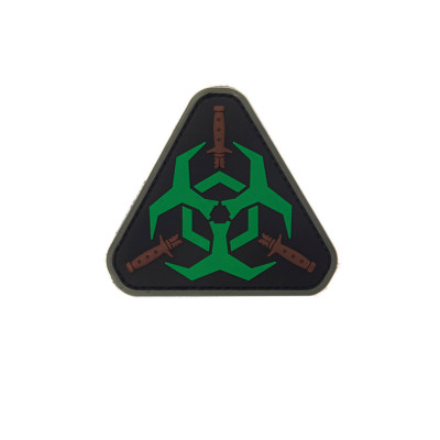 3D Rubber Outbreak Response Patch bio hazard Alfashirt Alfashirt 7 x 8 cm #26983