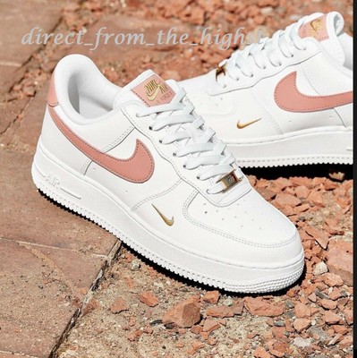 nike air force 1 07 white rust pink