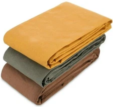 WHITEDUCK Canvas Tarp 18 oz/37 Mil Heavy Duty Break Resistant, Garden Outdoor