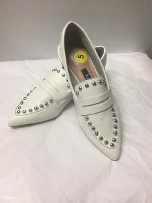 pointed toe studded flats