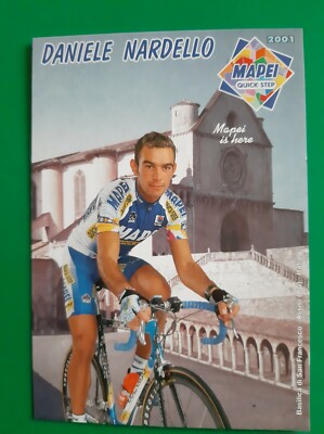 CYCLING cycling card DANIELE NARDELLO team MAPEI Quick-Step 2001