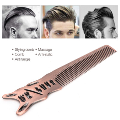 Aluminium Kopfhautmassage Kamm Detangle Anti-Static Styling Hair Kamm Hairdr OBD