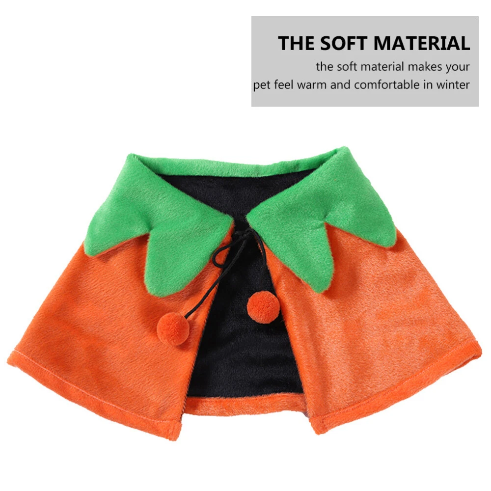 VETEMENTS Felpa con cappuccio per cani Halloween cuccioli abbigliamento zucca vestiti Halloween Cape