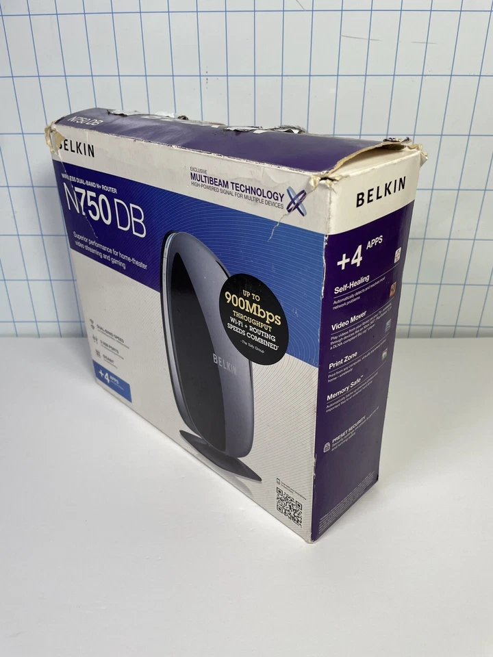 Belkin F9K1103V1 N750 DB Wi-Fi Dual-Band Wireless N+ Router - UNTESTED. - Image 2 of 4