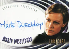Farscape Through the Wormhole Auto Autograph A43 Marta Dusseldorp as Officer Yal