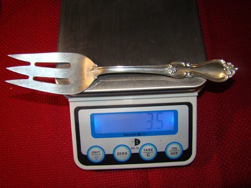 TOWLE STERLING SILVER QUEEN ELIZABETH I COLD MEAT FORK NO MONOGRAM