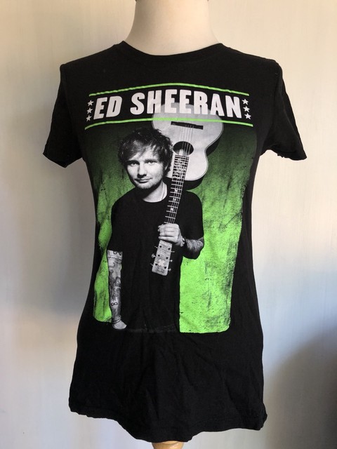 ED SHEERAN (2014) Official Concert Tour T-Shirt Women's Juniors Size Medium | eBay