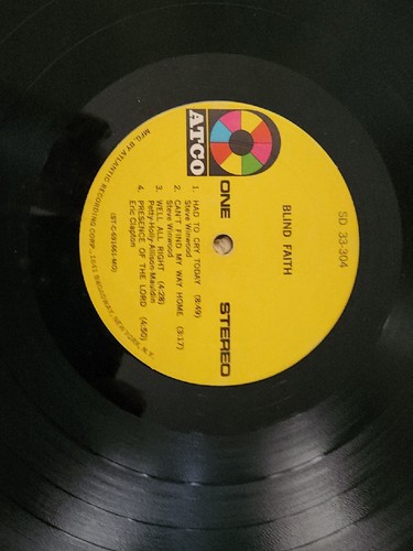 Blind Faith – Blind Faith 1969 Vinyl 33 RPM ATCO Records – SD 33-304B - Picture 7 of 10