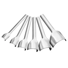 6ps Half-Round DIY Leather Craft Tools Belt End Cutter Leather Strap Punch Tool