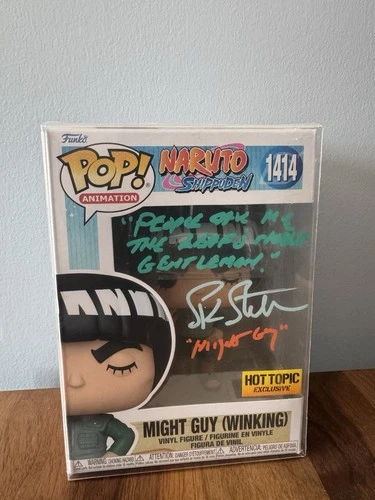 Funko Pop! Vinyl Naruto Shippuden Might Guy #1414 & Konan #1508 Hot Topic Signe…