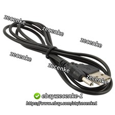 5ft USB to 3.5mm x 1.35mm Barrel Connector 5V DC Coaxial Power Cable Jack Male