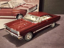 GMP 1967 Ford Fairlane GT HT 1/18 Diecast Model - Vintage Burgundy, 1 /1000, NMB
