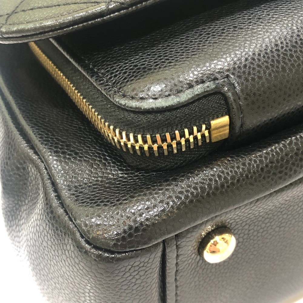 CHANEL A93749 Business Affinity 2WAY bag Shoulder Bag Caviar Leather Black image 8